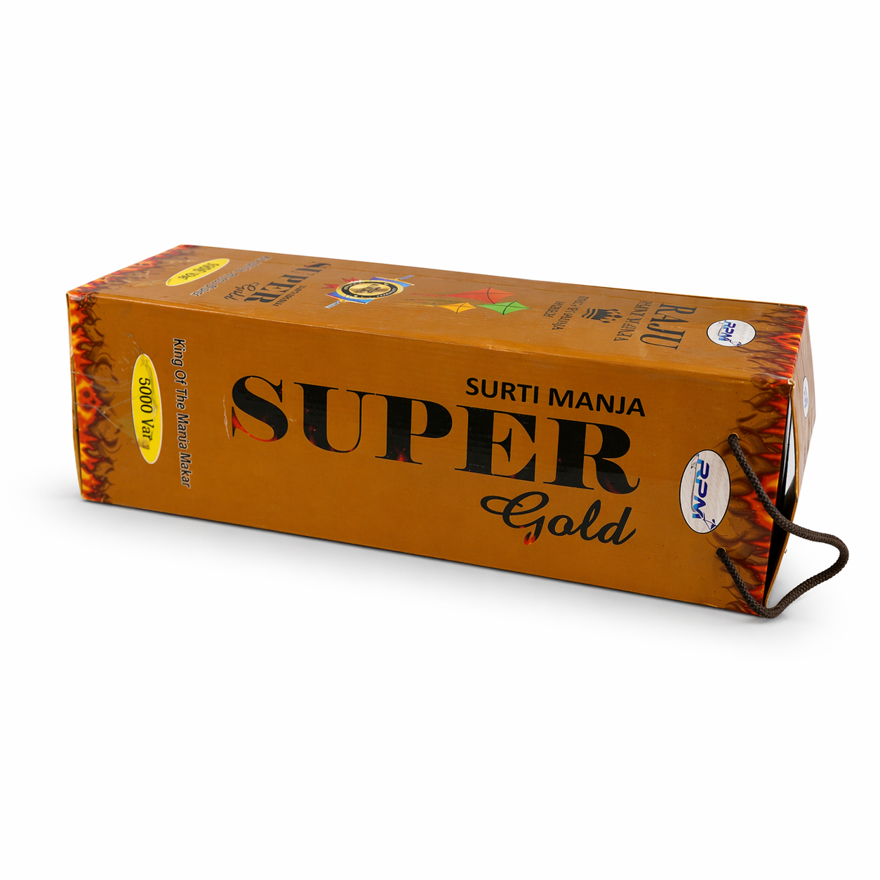 Surti Manja Super Gold 5000 Var – Premium Professional Kite Fighting Manja